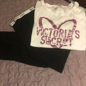 Victoria Secret Legging & Tee Set